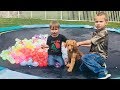 Earl the Funny Puppy Vs. Water Balloons!