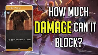 How much Damage can a SINGLE piece of Armor block [Artifact / Trivia]