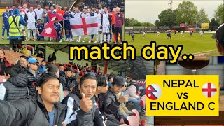 Football match day between Nepal vs England C in Aldershot UK | Historic day | @saaepun ❤️🤗