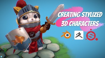 How to Create Stylized 3D Character Models in @BlenderOfficial , @MaxonZBrush  & @Substance3D