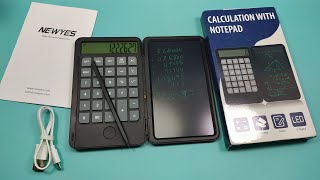 آلة حاسبة مزودة بشاشة للكتابة بخط اليد Desktop Calculator with LCD Handwriting Screen Writing Tablet