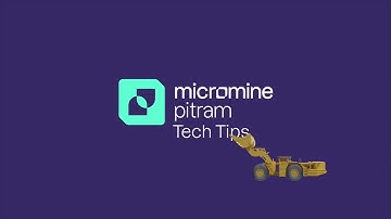 Micromine Pitram Tech Tips #2