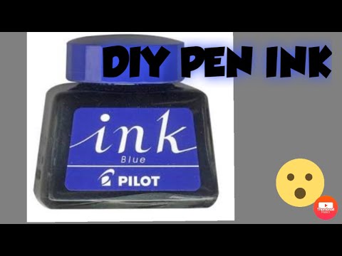 Easy way to make ink at home for pens || Art & Craft with Aroma 🌺