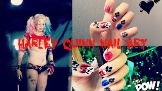 Harley Quinn Nail Art (Margot Robbie) | Suicide Squad - DC Comics