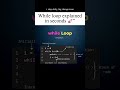 While loop basics explained in seconds 🚀 Learn Python loops to automate tasks fast 🐍💻