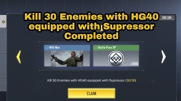 Kill 30 Enemies with HG40 equipped with Supressor | SEASONAL Frenzy Killer COD MOBILE