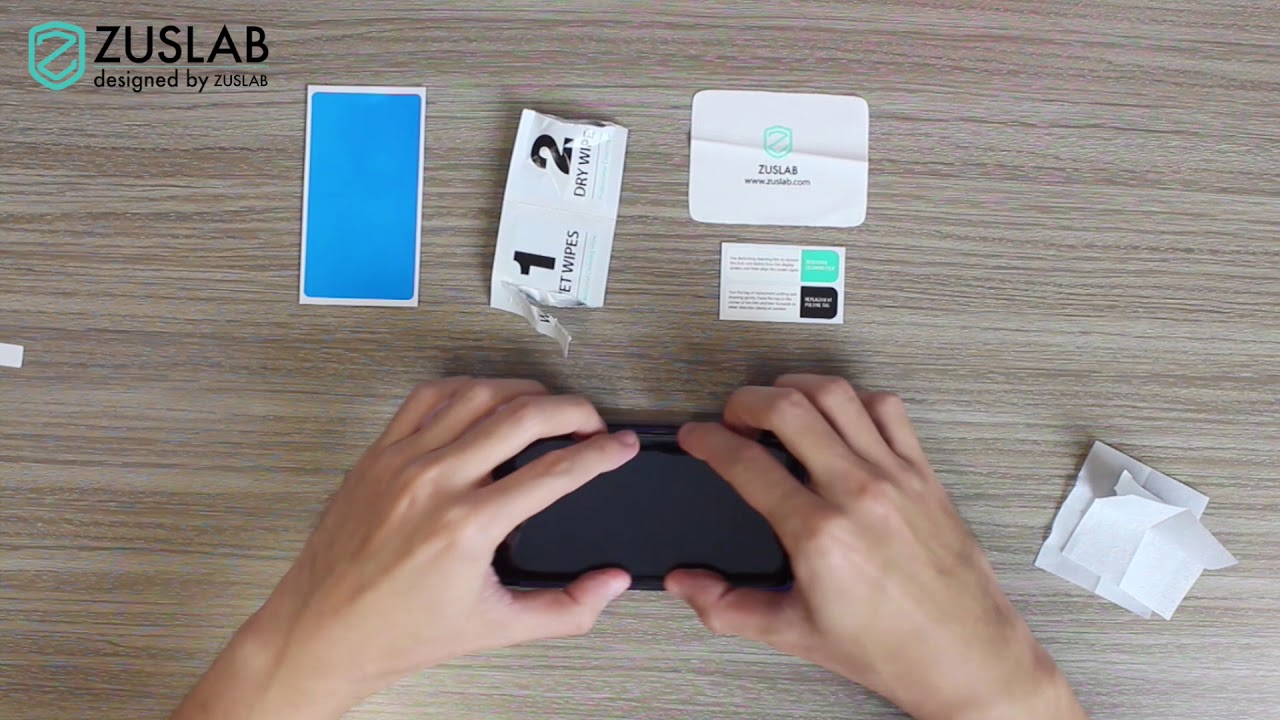 Installation of Zuslab Case Friendly tempered Glass Screen Protector for Samsung S9/S9+ S8/S8+