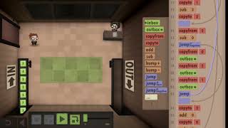 Year 28 Tree sort Size challenge.  Human resource machine