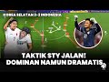 Kemenangan timnas indonesia atas korsel taktik overload  umpan pendek
