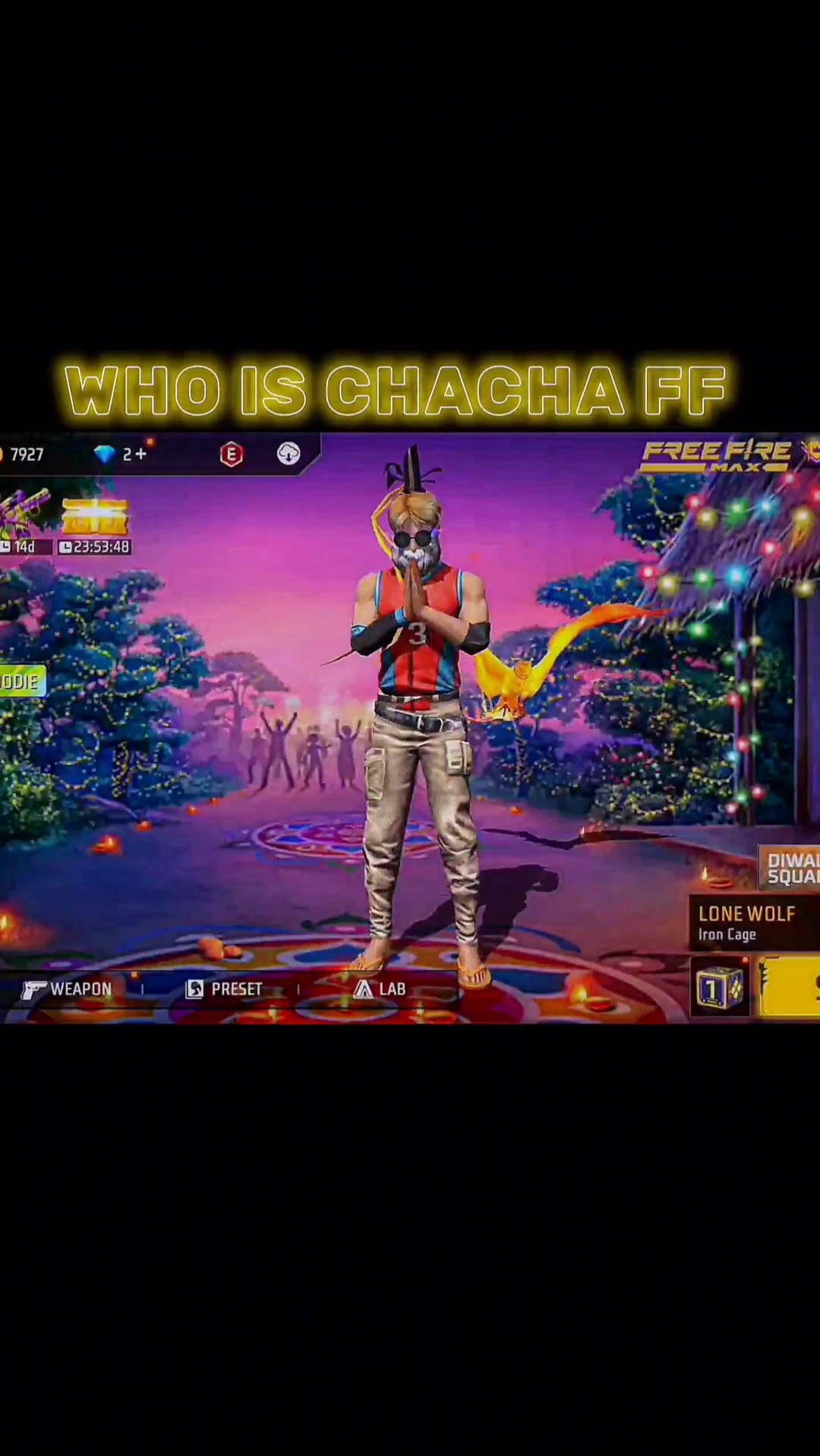 WHO IS CHACHA FF? ☠️ #freefire #shorts #viralvideo
