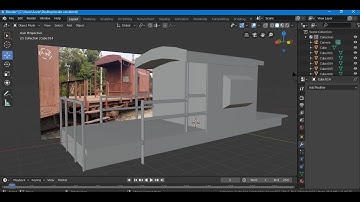 Blender Tutorials, Tutorial on Modeling a Brake Van in Blender ( Part 2)