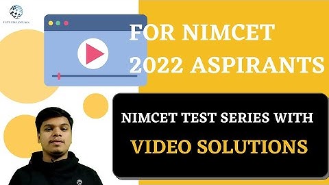 NIMCET TEST SERIES WITH VIDEO SOLUTIONS #nimcet  #nimcettestseries #nimcet2022 #nimcetentrance