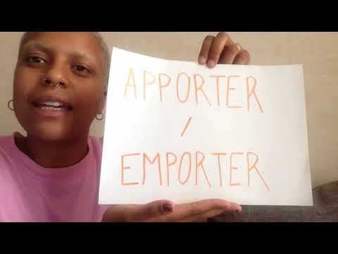 Vidéo: Différence Entre Apporter Et Emporter