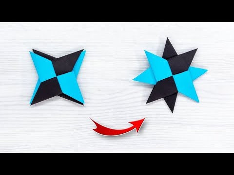 How To Make A Paper Double Ninja Star Shuriken Origami Paper How To Make A Paper Double Ninja Star Shuriken Origami Paper