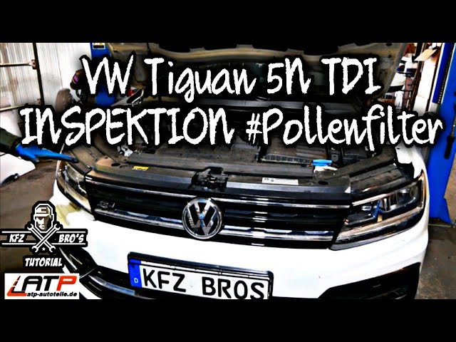 VW Tiguan 5N2 EA288 TDI *DFH*, Inspektion, #4 Pollenfilter wechseln