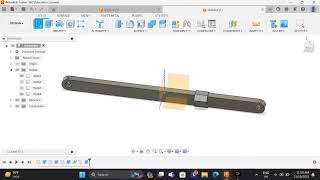 Design of Slider crank mechanism using Fusion 360.