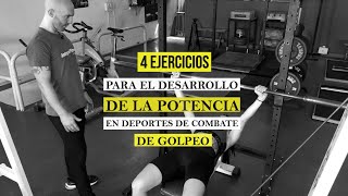 4 ejercicios para el desarrollo de la Potencia en Deportes de Combate de golpeo