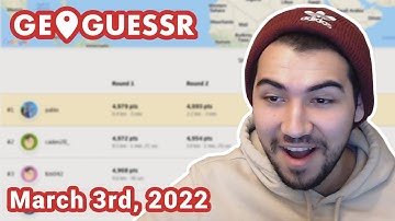 FIRST PLACE! - Geoguessr Daily Challenge (March 3rd, 2022)