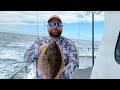 Party Boat Fluke Fishing New Jersey  fighting the east wind for a pool win