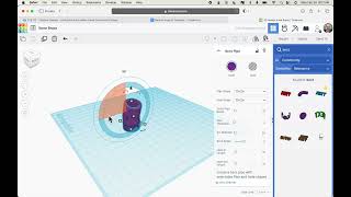 Creating a small toy knee brace in Tinkercad