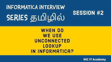 Informatica in Tamil | When do we use unconnected lookup in Informatica? Interview question