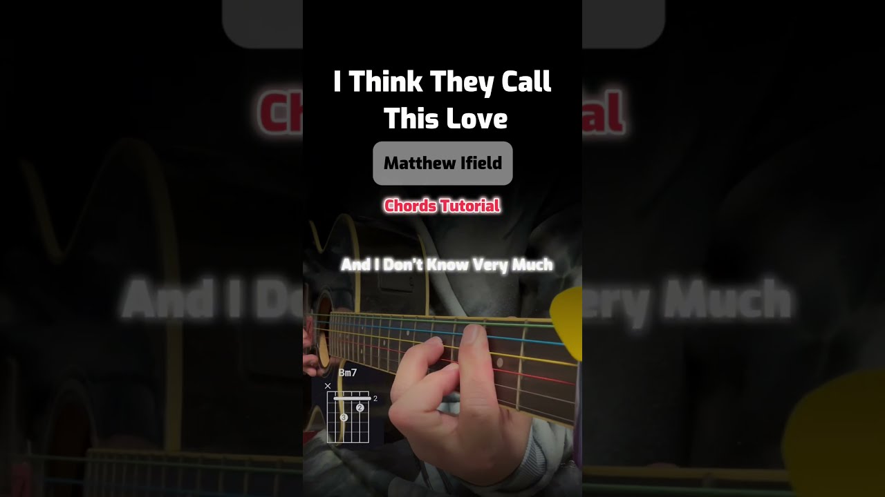 I Think They Call This Love - Matthew Ifield Chords Tutorial#ithinktheycallthislove#matthewifield