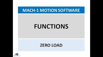 Mach-1 User Manual - Part 11 - Function Zero Load, Zero Position