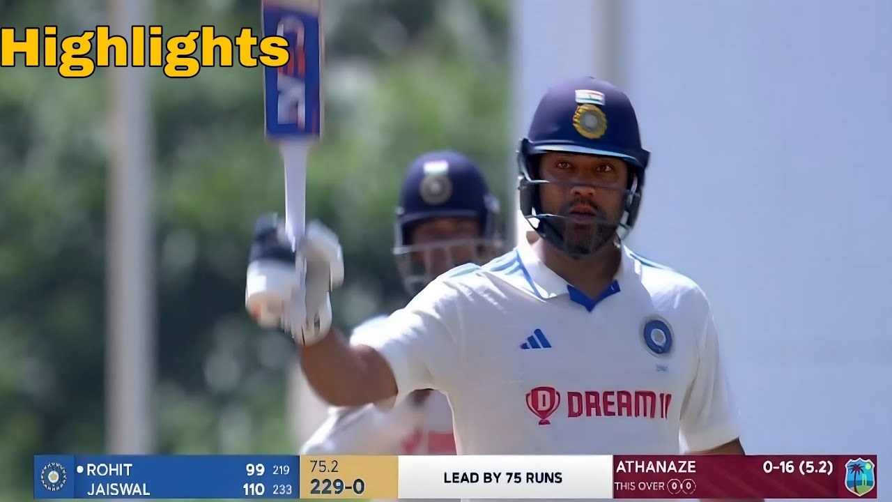 Rohit Sharma Batting highlights | Rohit Sharma 100 Runs vs west indies ...