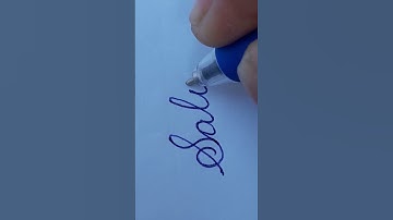 "Saloni" beautiful name in cursivewriting. #shortvideo #viral #handwriting #trending #youtubeshorts