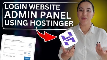 How to login website admin panel using hostinger account (Easy & Quick Full Guide)