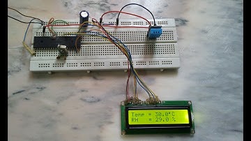 DHT11 Relative humidity and temperature sensor interface with PIC16F877A microcontroller