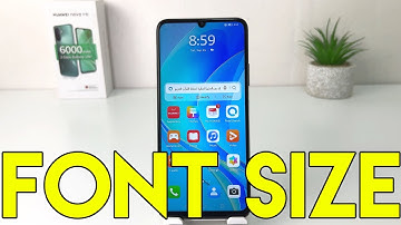 How to change font size in Huawei Nova Y70