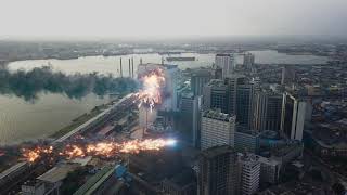 Asteroid Hit Lagos-Nigeria VFX Breakdown Tyflow Phoenix FD