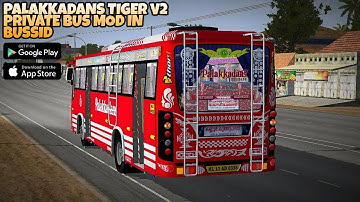 PALAKKADANS Tiger Coach Bus Mod In Bus Simulator Indonesia - Bussid Bus Mod - Bussid Car Mod -Bussid