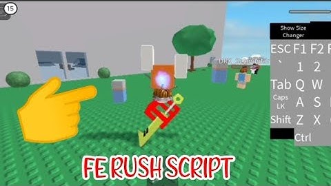ROBLOX FE RUSH SCRIPT using FLUXUS EXECUTOR played at Fencing game - script link on comments