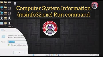 How to check Computer System Information (msinfo32.exe) Run command windows 10/11