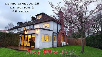One FPV shot by geprc cinelog 25 and dji action 2 in 4k video. Cinematic FPV. FPV video. FPV drone.