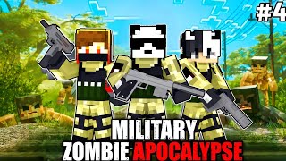 🤯WE JOIN MILITARY IN ZOMBIE APOCALYPSE MINECRAFT PART 4 screenshot 2