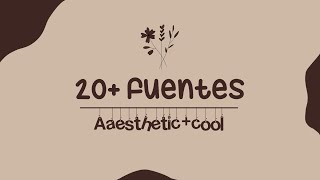 20+ Fuentes de letras aesthetic (Pack de Fuentes)