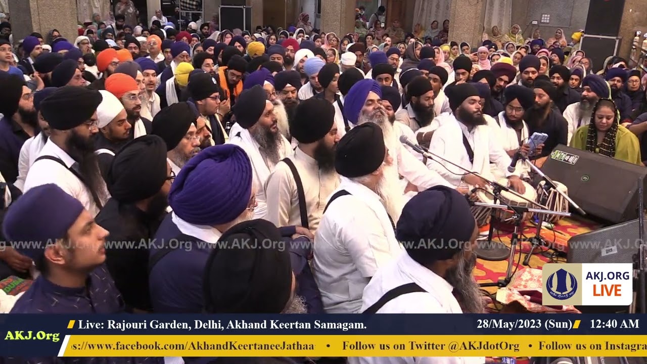045 Delhi 27May2023 SatEve Rainsabai Keertan Bhai Manpreet Singh Jee