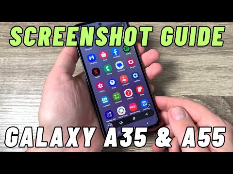 How to Take SCREENSHOT Samsung Galaxy A35 & A55