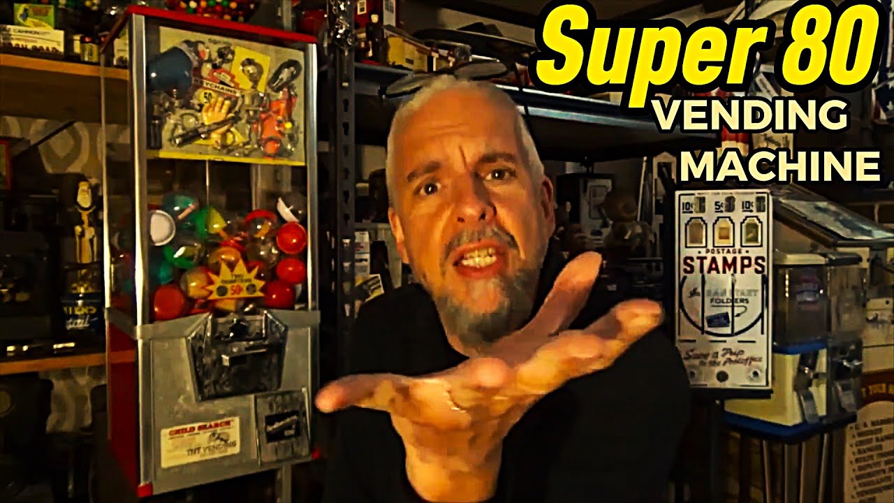 NORTHWESTERN SUPER 80 Prize Capsule VENDING Machine! NO KEY!