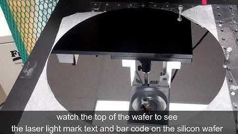 laser wafer marking with laser automation www.wlsc.com laser integrator