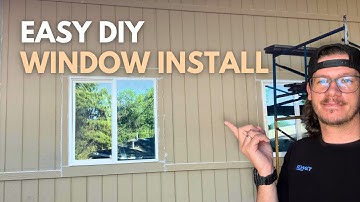 Hoe installeer je een raam (eenvoudige doe-het-zelf stap-voor-stap) | DIY-achtertuin ADU bouwen