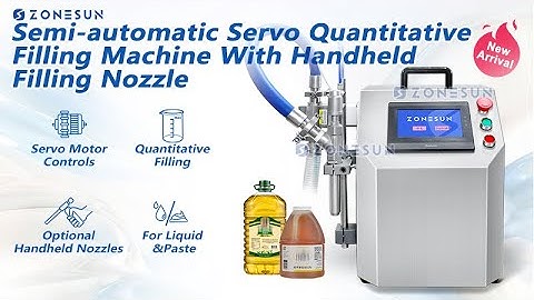 ZONESUN ZS-RPSV1 Servo Large Flow Quantitative Filling Machine With Handheld Filling Nozzle