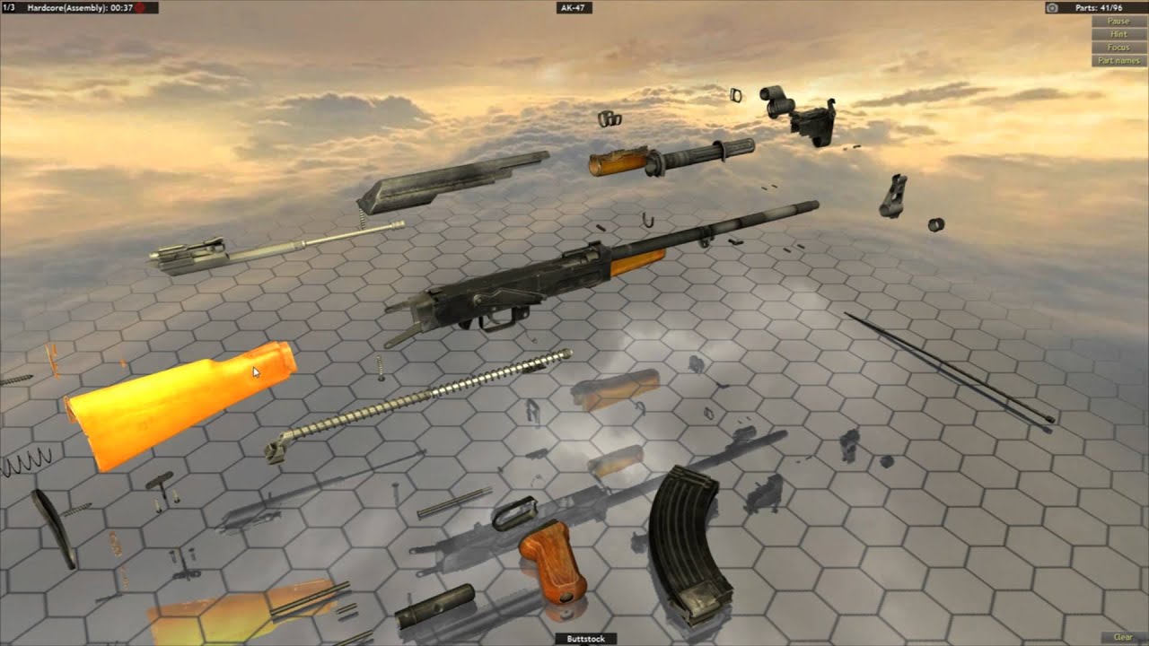 Ak-47 (Dis)Assembly in under 3 mins (World of Guns: Gun Disassembly)