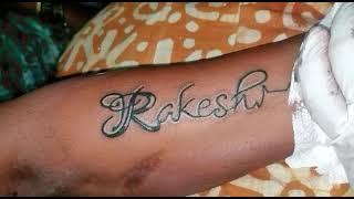 Rakesh Name tattoo designs