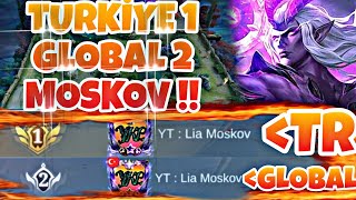 TÜRKİYE 1 VE DÜNYA 2 MOSKOV OLDUM!! DÜNYA 1 E SON 1 KİŞİ!! / MOBİLE LEGENDS