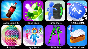 Pop Us, Bottle Jump 3D, Layer Man, AZ Run 2048 - Play 999+ Levels Gameplay Walkthrough Android iOS