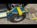 How to tow a car suv with a stehl tow dolly